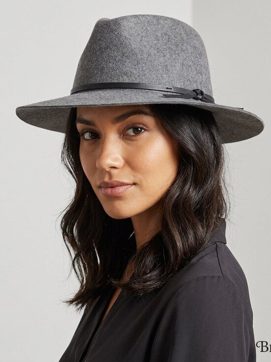 Brixton Charcoal Fedora Hat NWT main image 7